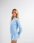 Jaqueta Retrô Azul Brisa
