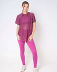 Camiseta Oversized Dreams Vino