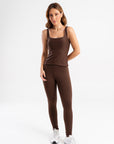 Legging Basic Emana Café Torrado