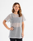 Camiseta Ovsersized Dreams Cinza Cromo