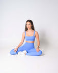 Conjunto legging + top quadrado indigo blue