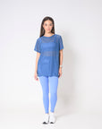 Camiseta Oversized Dreams Azul trinidad
