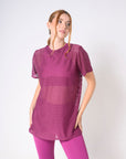 Camiseta Oversized Dreams Vino
