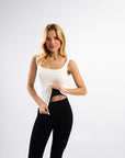 Blusa Dupla Face - Preto Off White